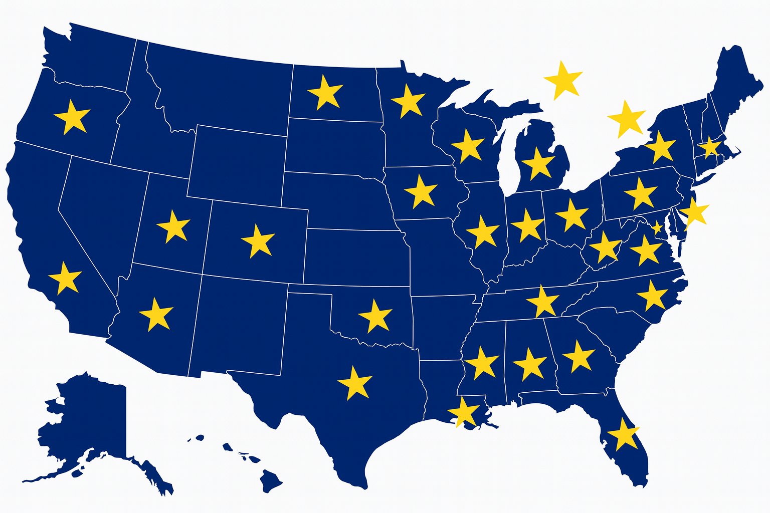 Attendees from 25 states and 2 Canadian provinces